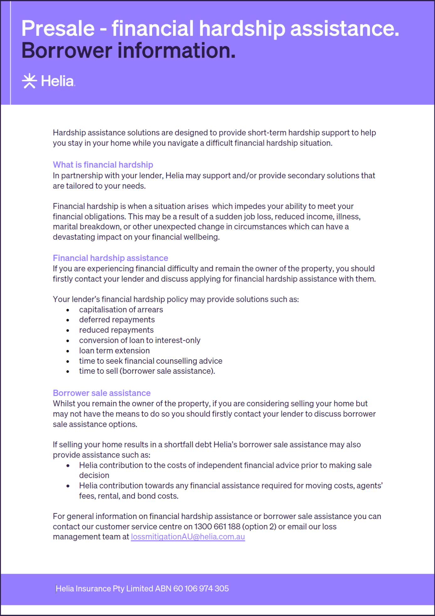 Hardship Assistance Icons